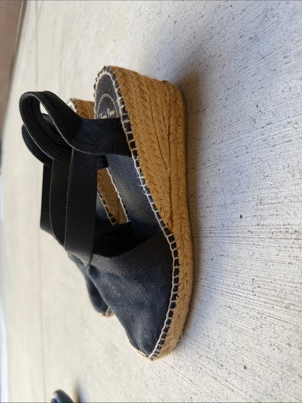 Toni Pons ‘Ter’ Black Slingback Espadrille Sandals – Size 6.5 / EU 37